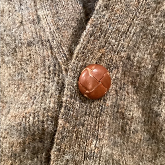 Saks Fifth Avenue Vintage Brown Tweed Cardigan 1960s Rare 100% wool RARE - Picture 7 of 13